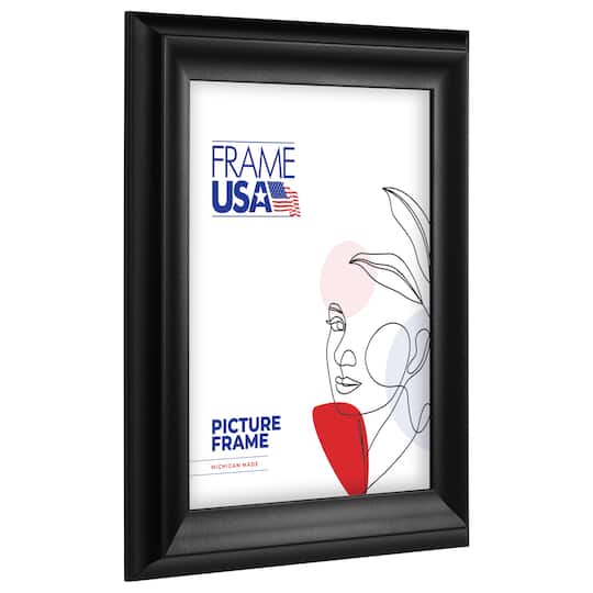 Frame USA Verona Narrow Black Single Image Picture Frame